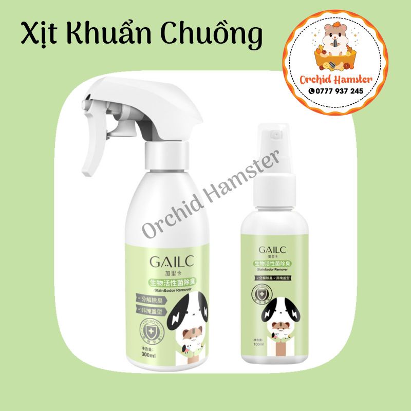 Xịt Khử Mùi - Xịt Khuẩn Hamster Hamster,Thỏ, Bọ, Sóc...