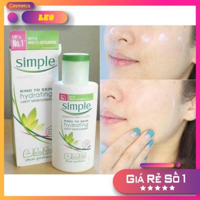 Kem dưỡng ẩm cho da nhạy cảm SIMPLE KIND TO SKIN, da mịn màng, trắng sáng