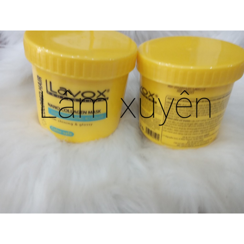 Hấp dầu giữ màu lavox hủ vàng chữ xanh 500ml 1000ml -FREESHIP dưỡng chất Collagen giúp phục hồi và tái tạo tóc chắc khỏe
