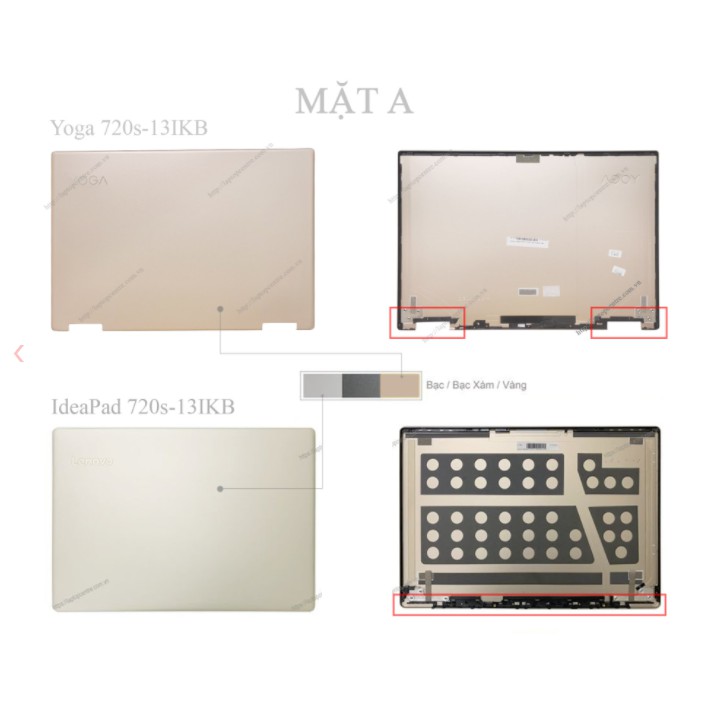 Vỏ laptop Lenovo Ideapad 720S-13IKB Yoga 720S-13ISK 720S-13IKB 720S-13ARR