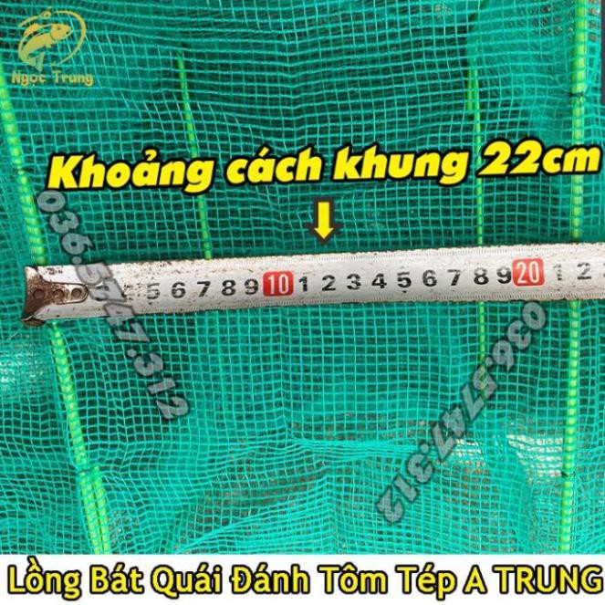 Lồng Bát Quái A TRUNG mắt lưới 3li đánh Tôm ,Cua,Lươn,Trạch dài 5m . Loại lưới 15 khung sắt