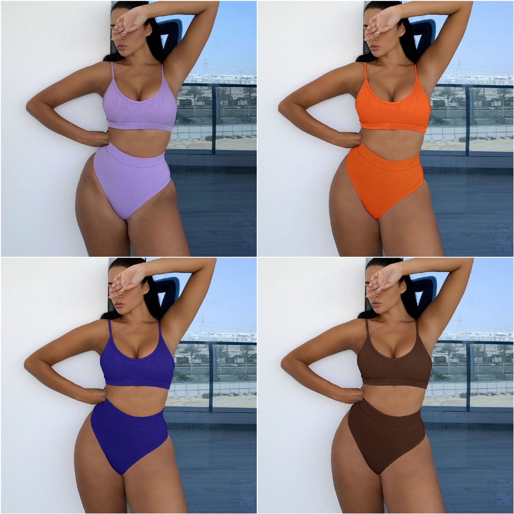 Bikini Lưng Cao GợI CảM, 4 MàU SắC Cho Nữ