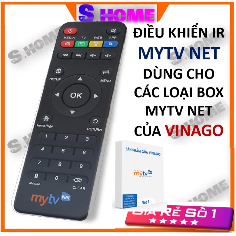 Điều khiển box mytv net dùng cho các Box mytv net bản ram 1g, 2g , 4g - Hàng Chính hãng