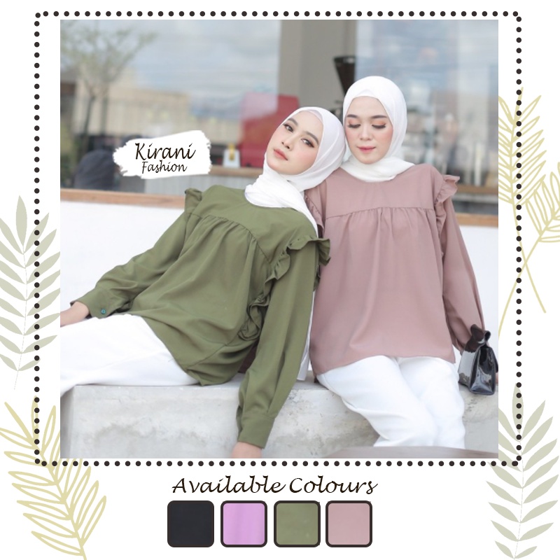 Shopee haul GH75 - Áo Sơ Mi Tay Dài Viền Ren Màu Trơn Chất Liệu Vải Thô Mặc Hàng Ngày Cho Nữ Sinh / Công Sở / Trang Trọng / Trưng Bày Tiệm Tạp Hóa Trang Phục Của Nữ Hault