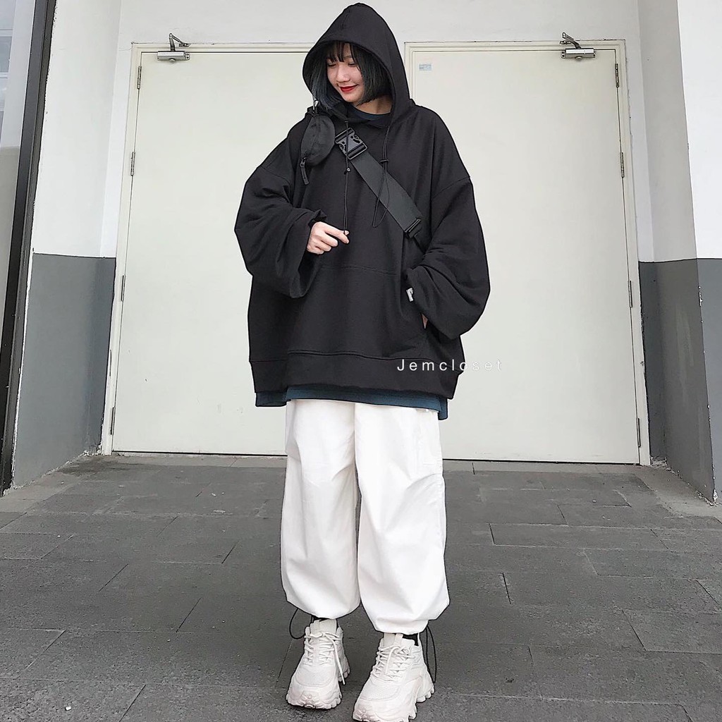 Áo Hoodie Nữ JEMCLOSET Form Rộng Basic Hàn Quốc Simpoo Chất Liệu Vải Dày Mềm Mịn- 1767