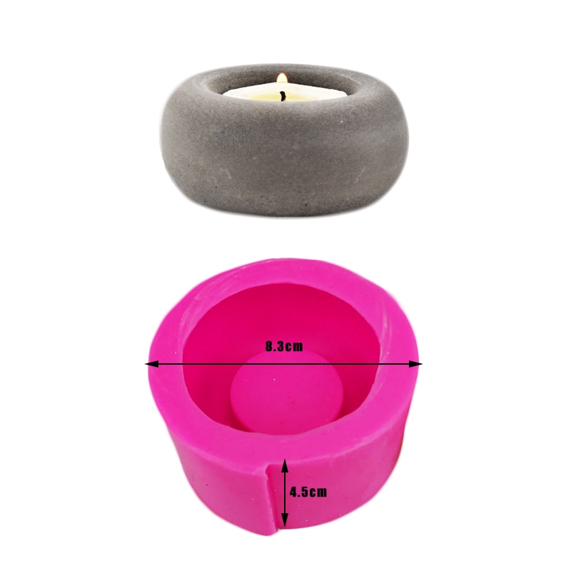 Khuôn silicone Làm Đế Nến Hình Bầu Dục Sáng Tạo