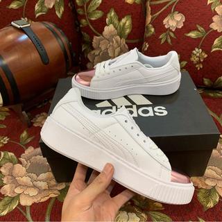 [Free Ship+Tặng Quà] Giày Pumaaa Mũi Hồng Nữ