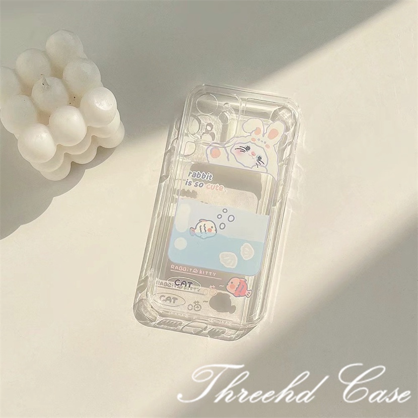 Ốp Điện Thoại Mềm Chống Sốc In Hình Thỏ Dễ Thương Cho iPhone 14 13 12 11 Pro Max SE2020 X Xr Xs Max 8 7 6 6s Plus