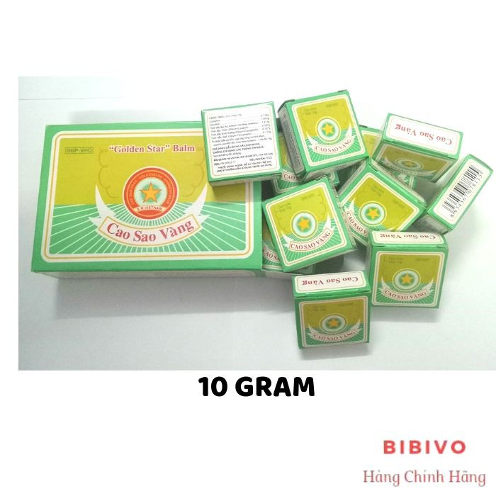 1Siêu Rẻ - Combo 10 Dầu Cù Là Cao Sao Vàng OPC 10gram