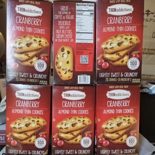 DATE CẬN 6/2023-BÁNH HẠNH NHÂN NAM VIỆT QUỐC SẤY 575G/THINaddictives CRANBERRY ALMOND THIN COOKIES - CANADA