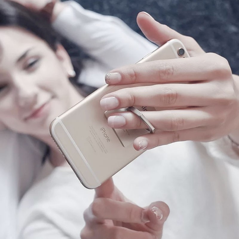 Nhẫn dán lưng điện thoại thông minh Iring, giá đỡ lưng điện thoại Ring Phone xoay tròn 360 độ