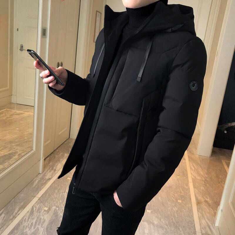 Áo phao nam có mủ phong cách hàn quốc