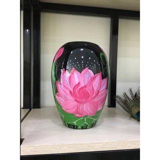 Lọ hoa sơn mài dáng xoài