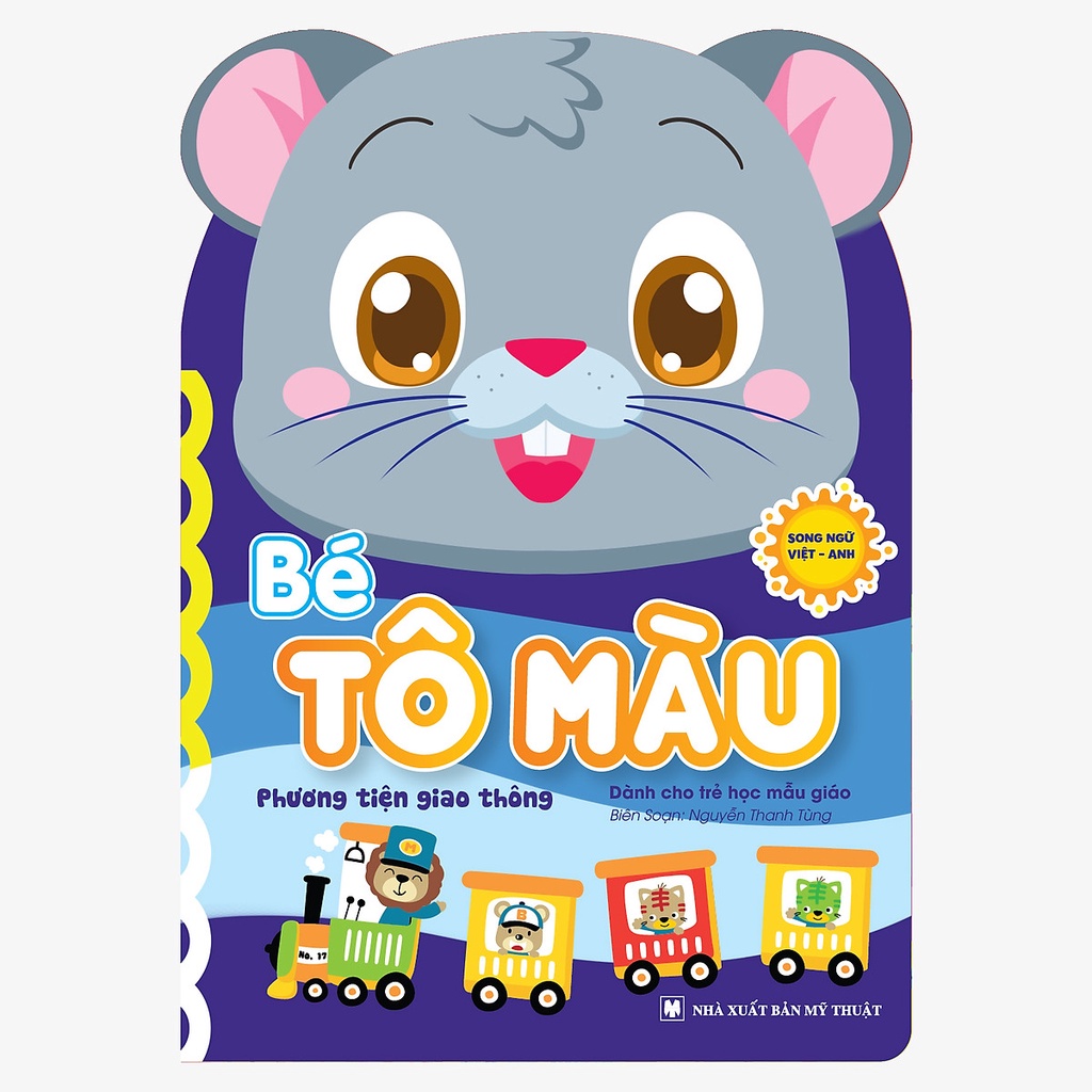Combo 8 quyển tranh tô màu cho trẻ nhiều chủ đề song ngữ vừa học vừa chơi