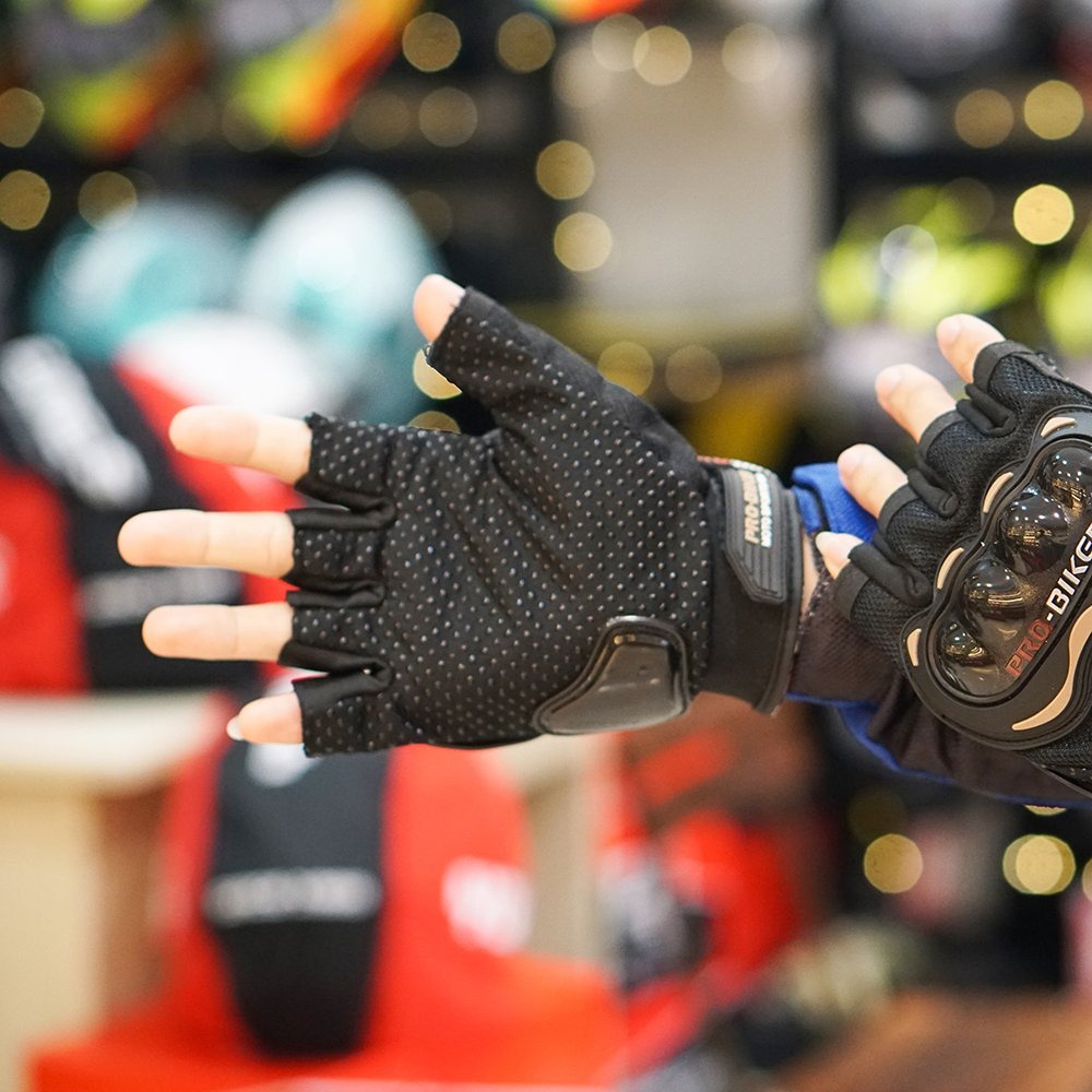 Găng Tay Cụt Ngón Phượt Probiker Có Gù Bảo Vệ ,Găng Tay Xe Máy Có Đệm Lòng Bàn Tay Havana Store