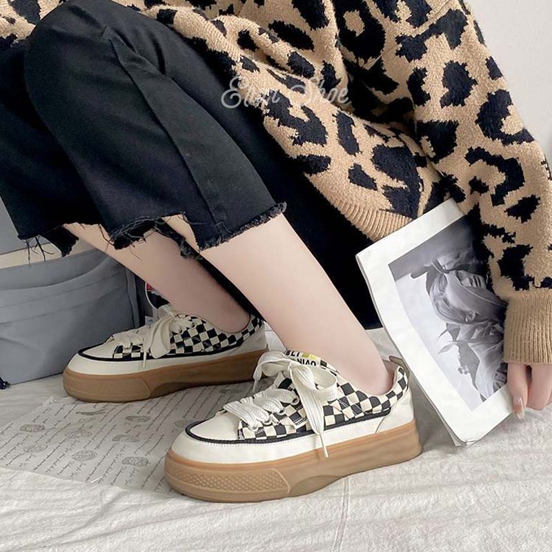 Oeteo Giày canvas Đế Bằng Đa Năng Thời Trang Cho Nữ