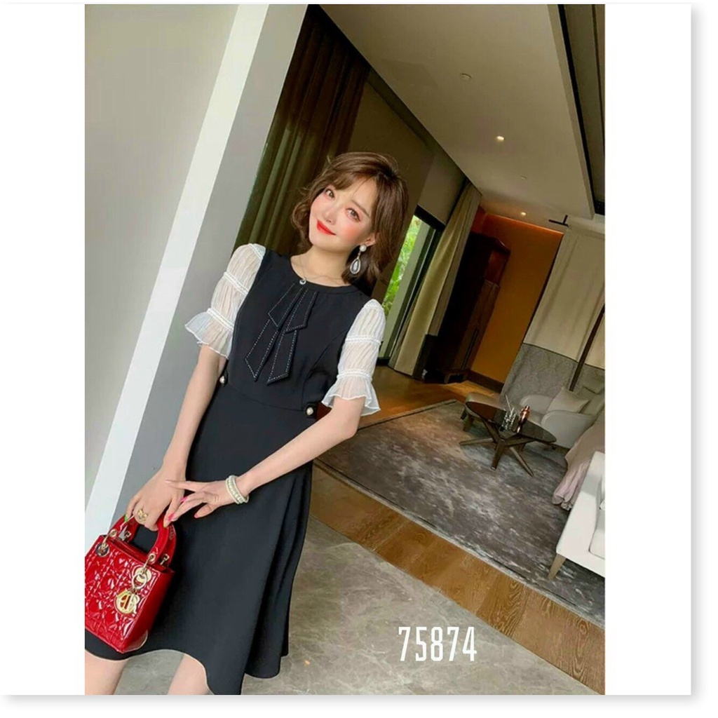 ĐẦM UM PHỐI VOAN NỮ SIÊU XINH HOT HOT CHO CÁC QUÝ CÔ KME FASHION