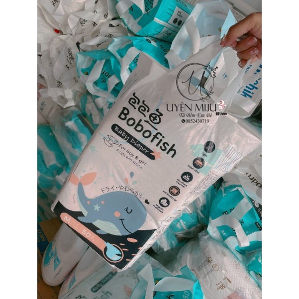 TÃ QUẦN TÃ DÁN BOBOFISH CÁ HEO DÙNG THỬ 50 MIẾNG S M L XL XXL