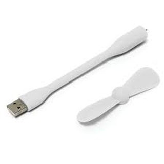 Quạt mini 2 cánh dùng nguồn USB uốn dẻo (màu Trắng)