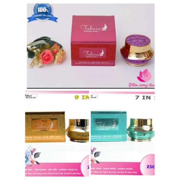 Kem Takara Ngừa Nám Mụn Thâm Giảm Nhờn Dưỡng Trắng Da Takara 25g