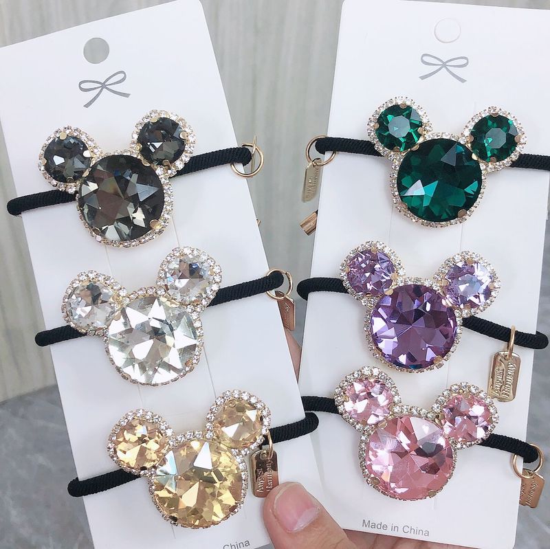 Hàn Quốc Michac Crystal Head Rope Network Red Pad Fringed Band Hassle Network Red Diamond Hair Hair Hair Head Trang Sức