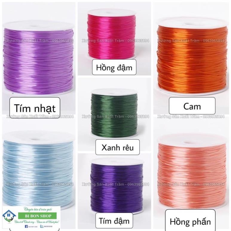 Chỉ Chun lụa co dãn Loại Đẹp - Dây Xâu Vòng tay, vòng gỗ, vòng đá - Hàng Loại 1