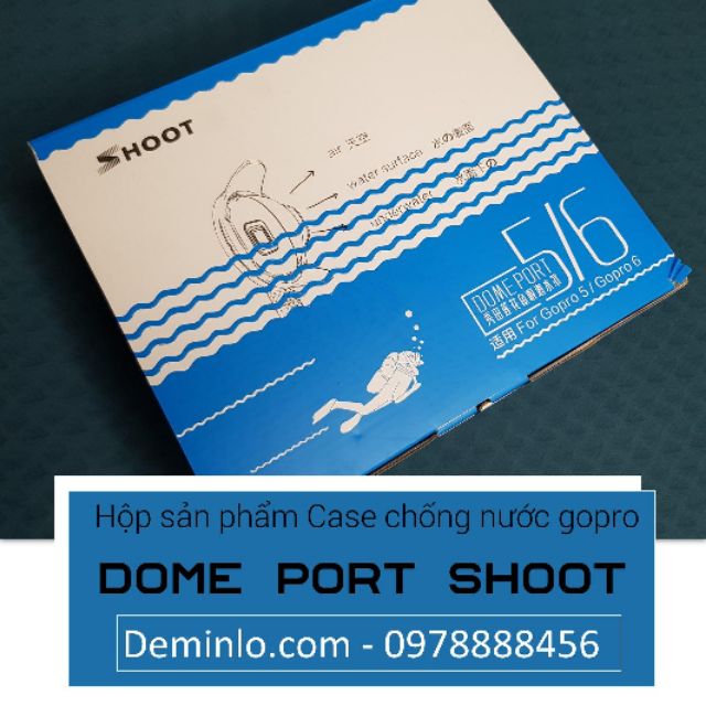 Vỏ hộp chống nước cho gopro chụp hình quay clip sáng tạo