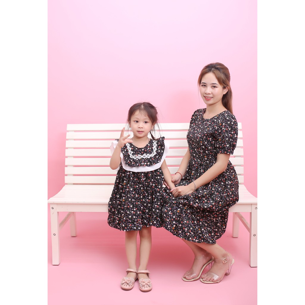 Set Váy, đầm cho Mẹ Và Bé Chất lụa cao cấp, page Xưởng may Bảo An VIP 95