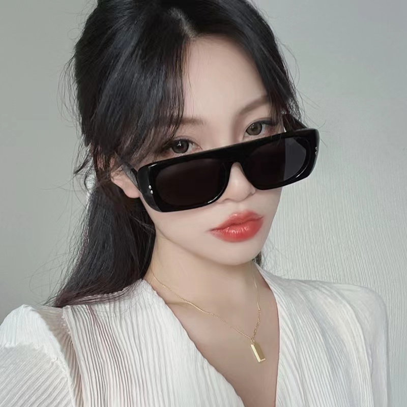 Kính Mát Vuông TR90 Chống Tia UV Màu Kẹo Phong Cách Hip Hop Thời Trang