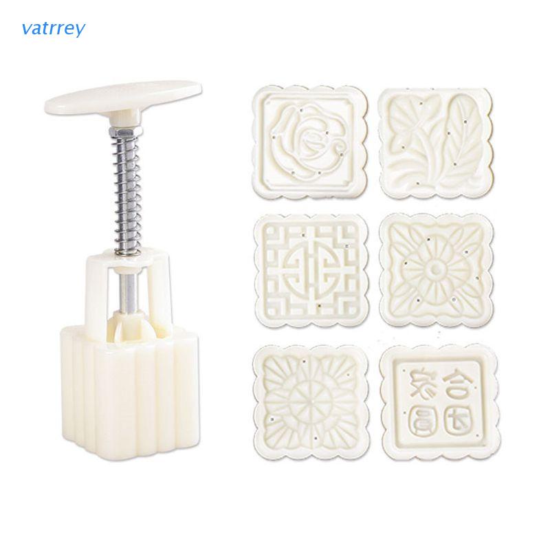 Khuôn Làm Bánh Trung Thu / Mặt Trăng / Bánh Trung Thu 6 Ngăn Hình Vuông 50g Diy