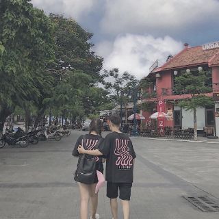 Áo oversize stripped unisex