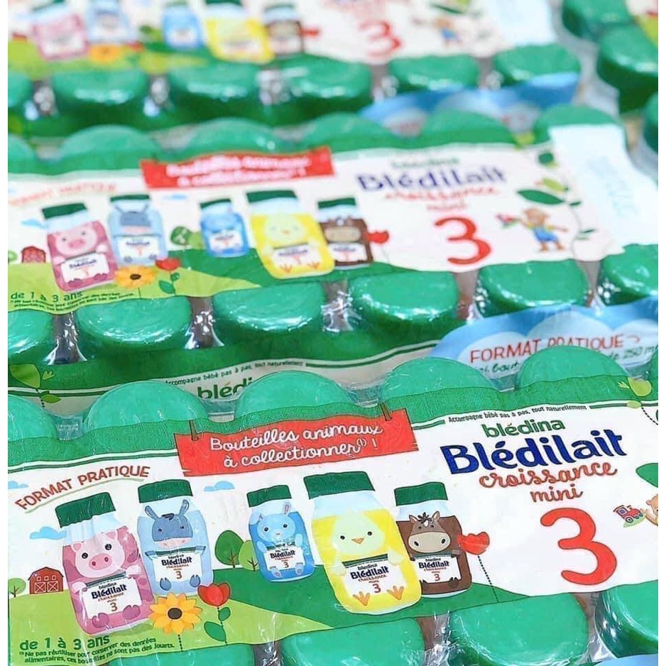 Sữa Bledilait - Sữa nước Bledilait Croissance 3 Pháp - Xách 18 Chai, 250ml/chai - Mẫu mới nhất