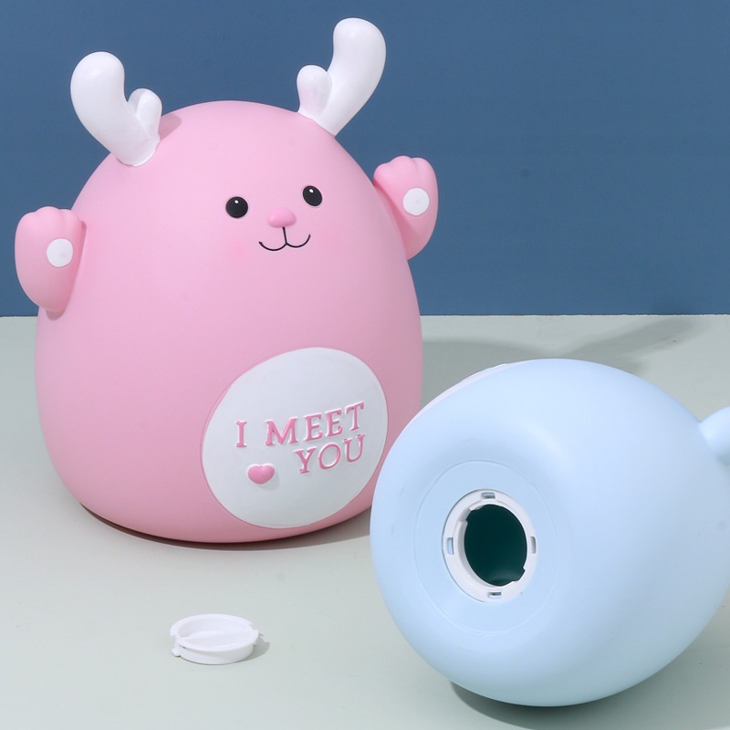 Ống Heo Tiết Kiệm Bằng Vinyl Kiểu Dáng Hoạt Hình Dễ Thương Cho Bé