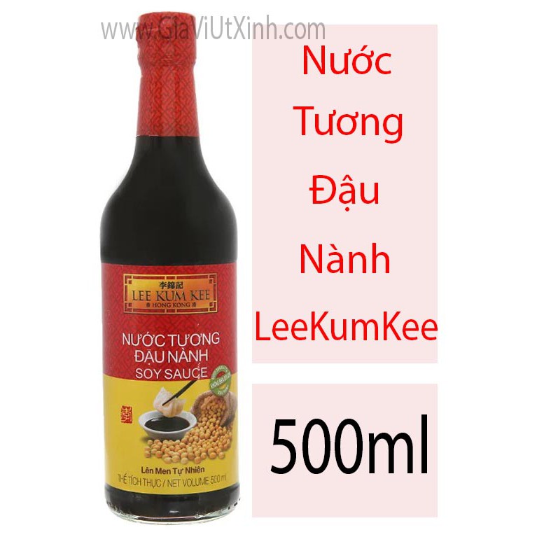 NƯỚC TƯƠNG ĐẬU NÀNH LEE KUM KEE 500ML - LEE KUM KEE LIGHT SOY SAUCE