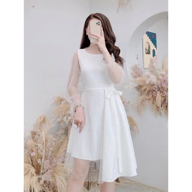Đầm [Liamstores] Váy Trắng Thiết Kế Julia Dress Dự Tiệc, Dạ Hội, Đi Cưới, Kỷ Yếu | BigBuy360 - bigbuy360.vn