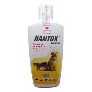 Sữa tắm trị ve rận cho chó mèo Hantox - Dầu tắm trị ve rận