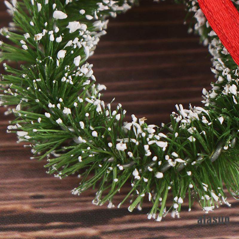 Bộ 10 Vòng Hoa mini Trang Trí Nhà Búp Bê Phong Cách Giáng Sinh