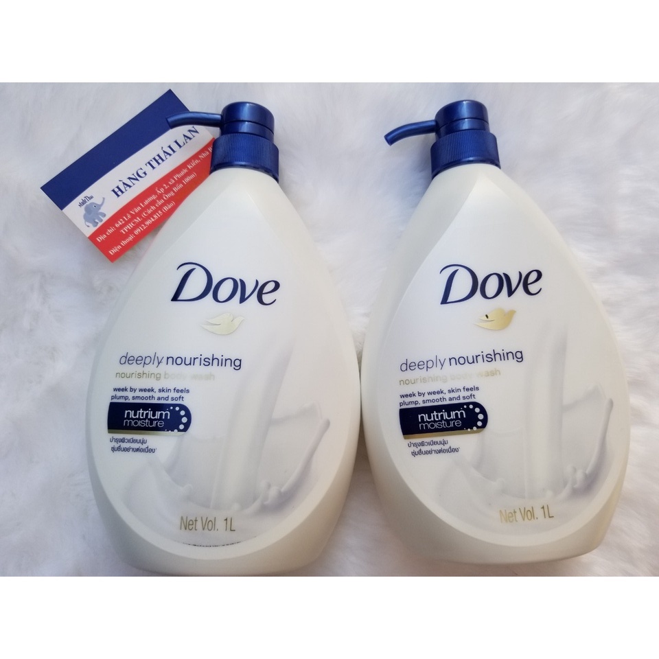 Sữa tắm Dove Thái Lan 1000ml dưỡng ẩm trắng da