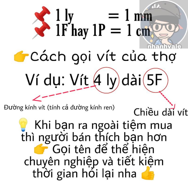 [Bán lẻ theo 100g] Vít bắt tắc kê nhựa 2F 3F 4F 5F 6F 7F