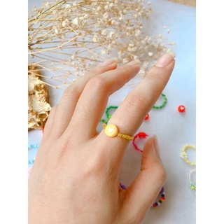 nhẫn hạt cườm handmade nhiều màu sắc