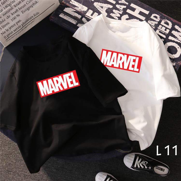 Áo thun teen nam nữ TAY NGẮN UNISEX MARVEL