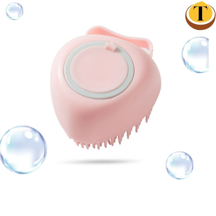 Bông tắm bàn chải silicone tiện dụng giúp tắm tạo bọt massage tẩy tế bào chết siêu sạch - Lep Store