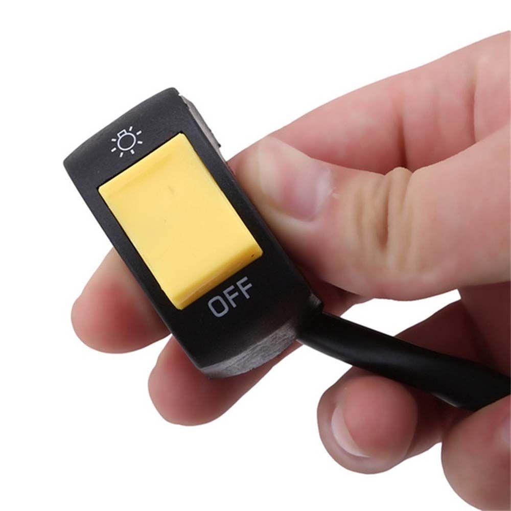 Công Tắc Nhấn Chống Nước 22mm Cho Đèn LED Xe Máy Xe Đạp