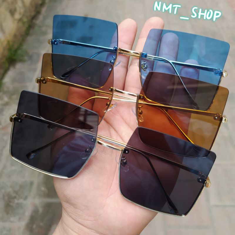 Kính râm nữ, Kính đi biển 2021 Phong cách HÀN QUỐC, Kính mát gọng vuông VIDEO+ẢNH THẬT [ FREESHIP] | BigBuy360 - bigbuy360.vn