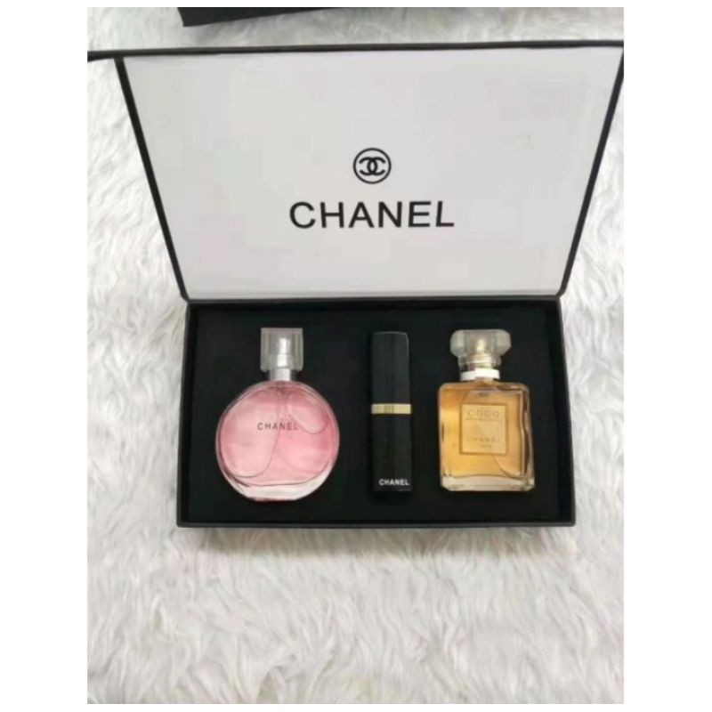 combo 2 chai nước hoa 1 thỏi son chanel