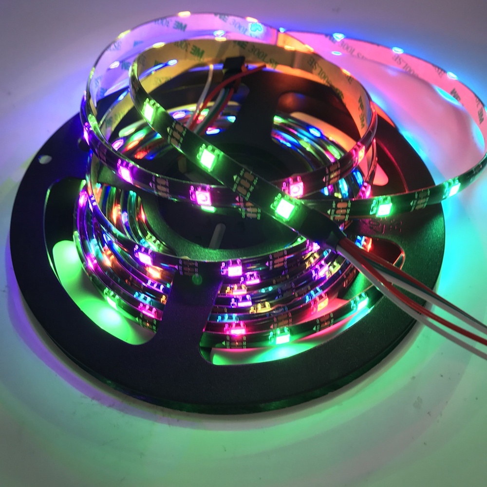 Dây đèn 5050 Rgb Ws2812B Led DC Ws2812 vi mạch Ip30 /5050/Dcv655 30 led/mét