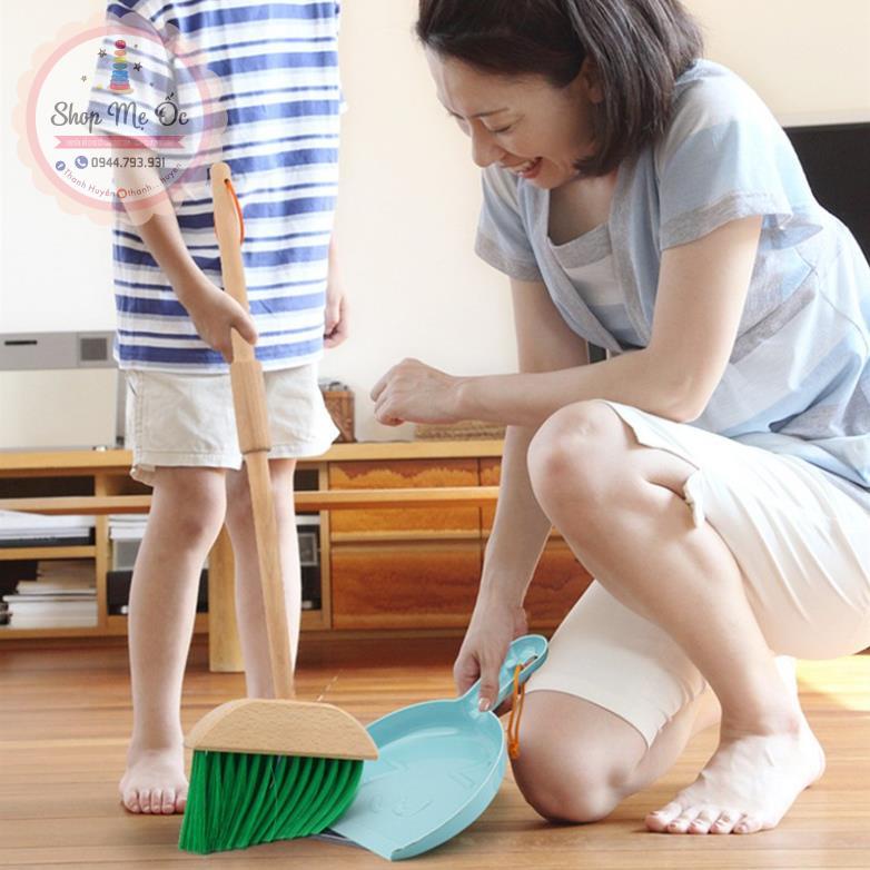 BỘ ĐỒ CHƠI DỌN DẸP NHÀ CỬA - DỤNG CỤ DỌN NHÀ CHO BÉ - ĐỒ CHƠI GỖ