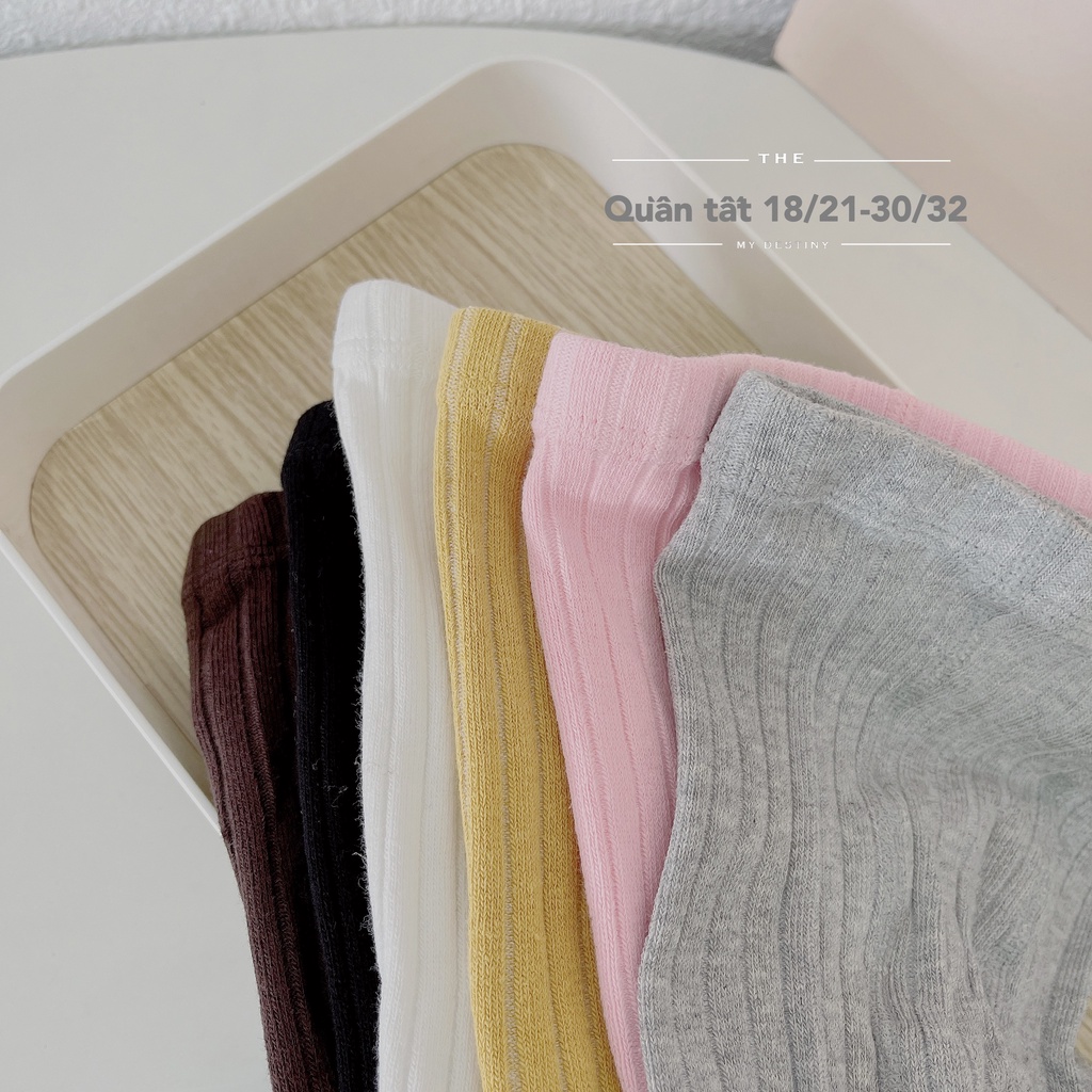 Quần legging trơn bé gái hàng quảng châu, quần tất len trơn màu xinh xắn cho bé