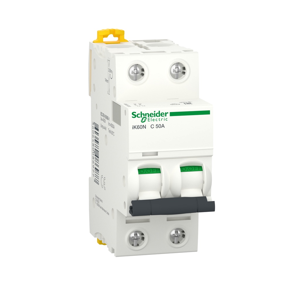 MCB 2P cầu dao tự động bảo vệ quá tải & ngắn mạch  Acti9 - Schneider