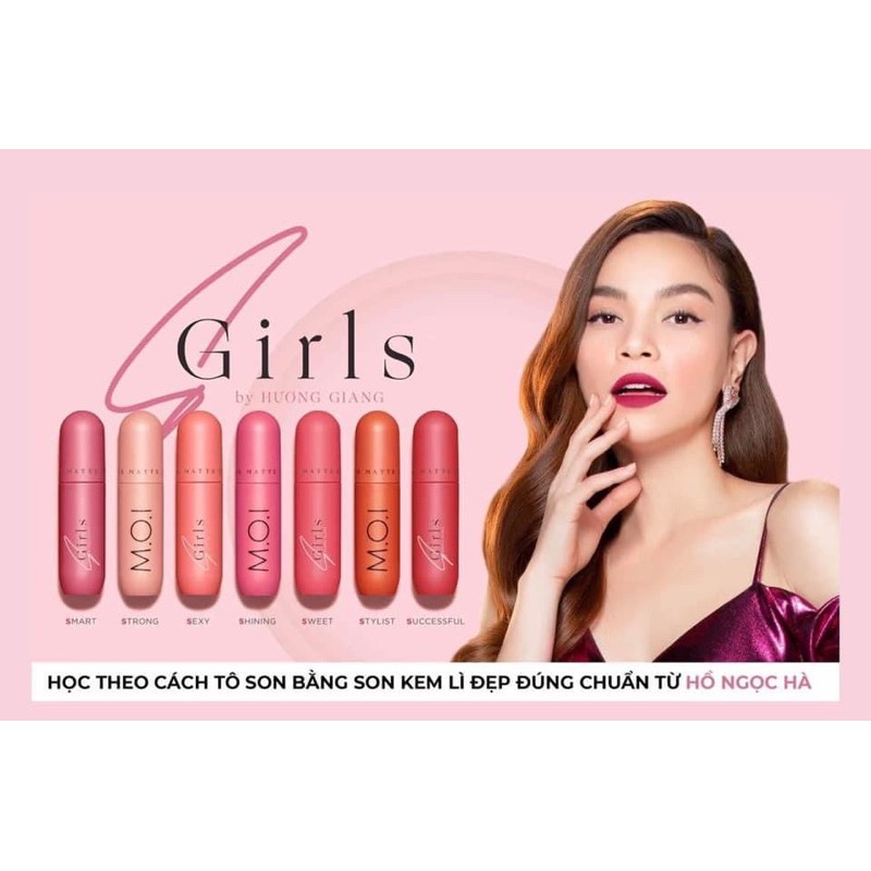 [MUA 1 TẶNG 1] SON KEM LÌ M.O.I SGIRL BY HUONG GIANG - HỒ NGỌC HÀ CHÍNH HÃNG